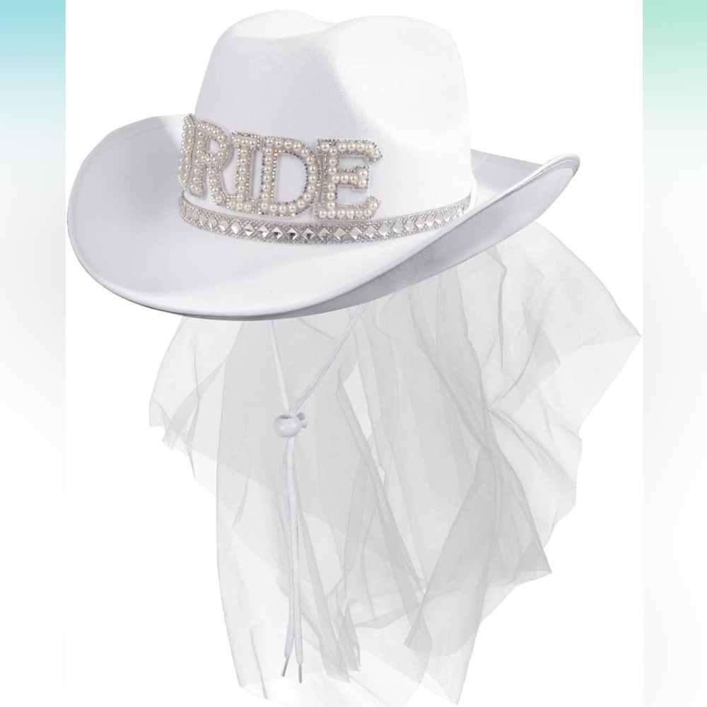 Bride Cowgirl Hat With Veil